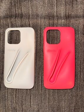 Authentic RHODE Silicone Phone Cases with lipgloss holder. iPhone 15 Pro Max.